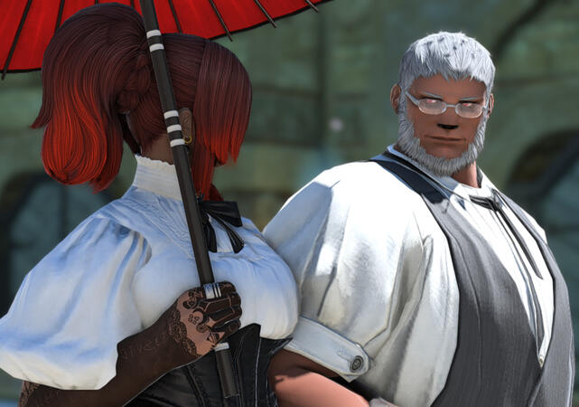 Moon and her father.